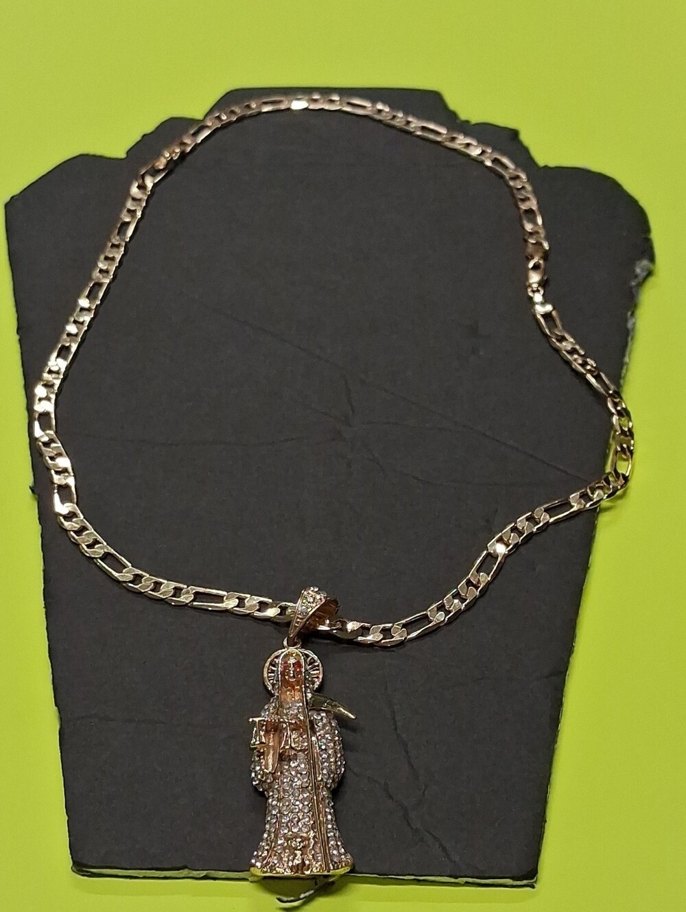 Gold-tone Figural Pendant Chain Necklace - Women's Jewelry